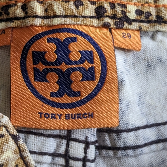 TORY BURCH SUPER SKINNY BROWN SNAKE PRINT JEANS SIZE 29 - Picture 6 of 16